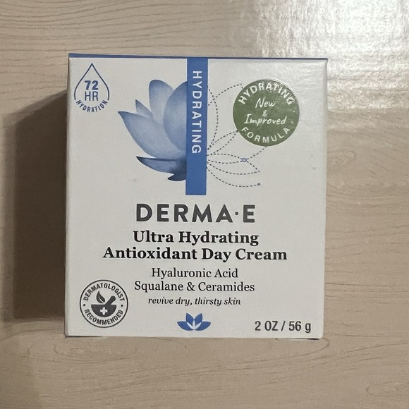 Derma-E Other - Derma E‎ Hydrating Day Cream With Hyaluronic Acid & Squalane  (2oz / 56g) NEW